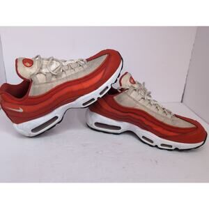 Nike Air Max 95 Red Beige White Sneakers – Men’s US 10 / EU 44
